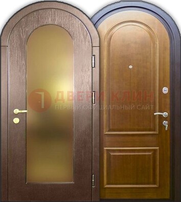 Металлическая арочная дверь ДА-12 в банк в Калуге