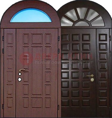 Стальная арочная дверь ДА-8 для административного здания в Сургуте