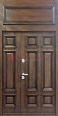 Классическая входная дверь с верхней фрамугой ДФГ-15 в Калуге