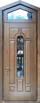 Железная дверь Винорит с фрамугой для частного дома ДФГ-34 в Калуге