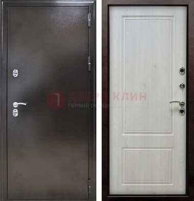 Коричневая железная дверь с МДФ ДМ-170 в Калуге