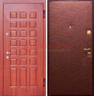 Входная дверь с МДФ и винилискожей ДМ-178 для офиса в Калуге