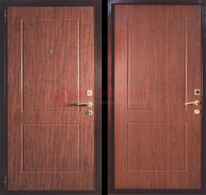 Фрезированная металлическая дверь с МДФ ДМ-182 в Калуге