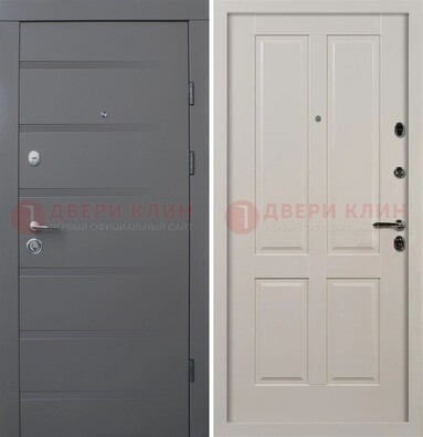 Квартирная железная дверь с МДФ панелями ДМ-423 в Калуге