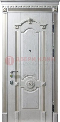 Белая дверь с МДФ ДМ-525 в Калуге