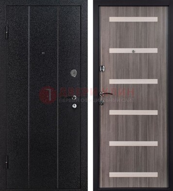 Черная стальная дверь с порошковым окрасом ДП-199 в Калуге