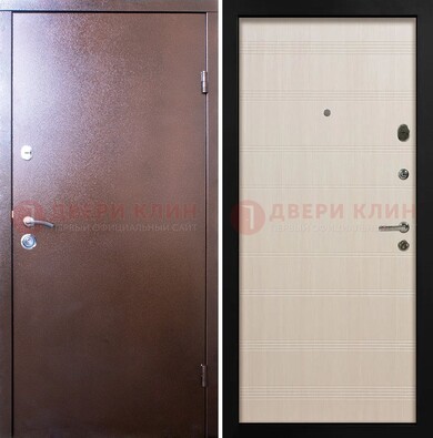 Входная дверь с порошковым покрытием и терморазрывом МДФ ДП-210 в Калуге