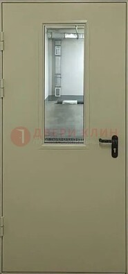 Светлая противопожарная дверь со стеклом ДПП-19 в Твери