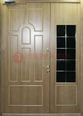 Входная дверь Дверь со вставками из черного стекла ДПР-42 в Калуге