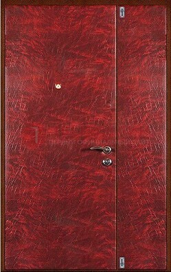 Красная тамбурная дверь ДТМ-33 в Калуге