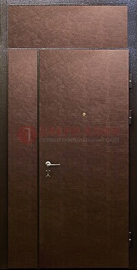Тамбурная дверь с верхней фрамугой с винилискожей ДТМ-7 в Калуге
