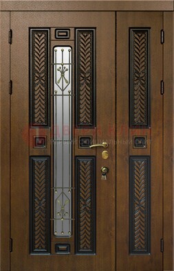 Полуторная входная дверь с виноритом ДВТ-169 в Калуге
