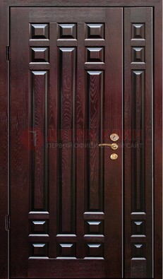 Коричневая металлическая дверь с виноритом ДВТ-20 в Калуге