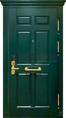 Классическая зеленая дверь с виноритом на улицу ДВТ-248 в Калуге