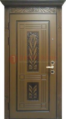 Металлическая дверь с виноритом и узором ДВТ-256 в Калуге